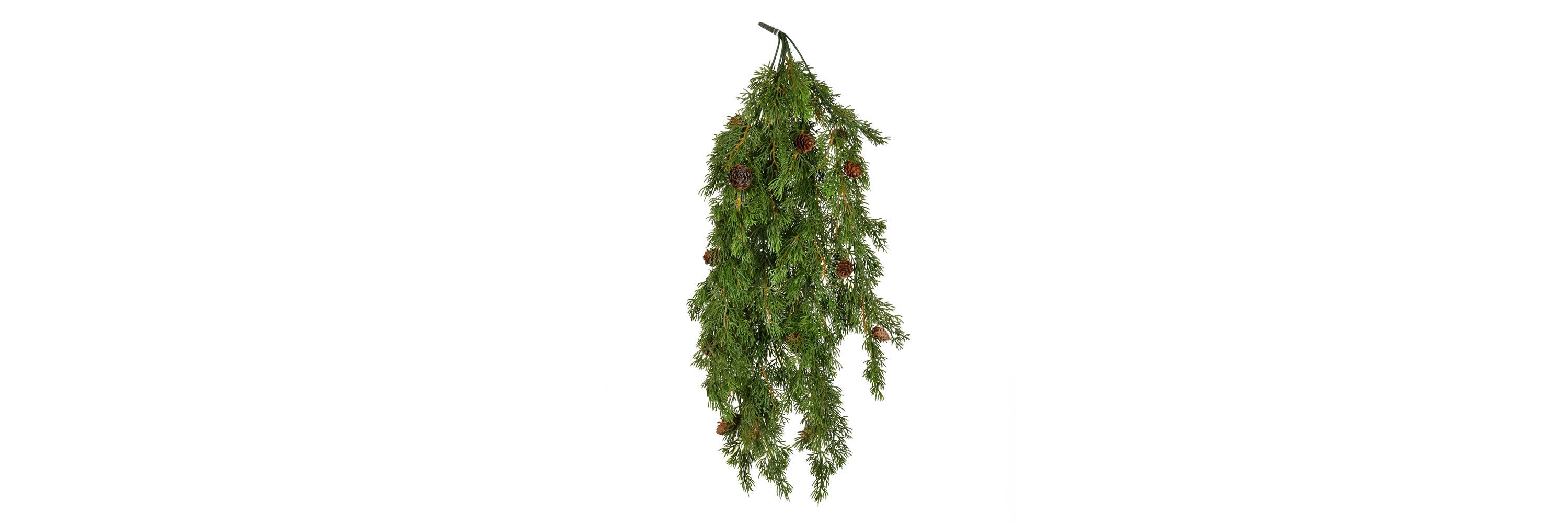 Vickerman 28"Artificial  Cypress Hanging Bush.