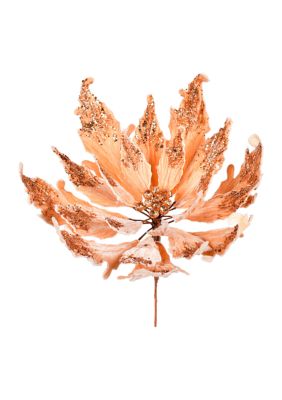 Vickerman Poinsettia Pick, Gold