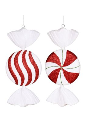 Vickerman Candy Ornament, Red