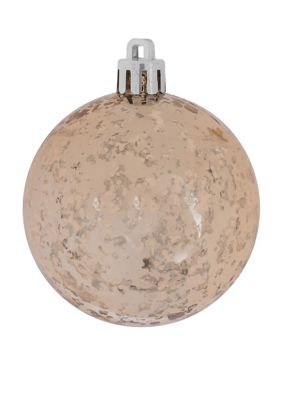 Vickerman Set of 6 Shiny Ball Ornaments, Gold