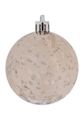 Vickerman Set of 6 Shiny Ball Ornaments, Champagne