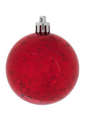 Vickerman Shiny Ball Ornament, Red