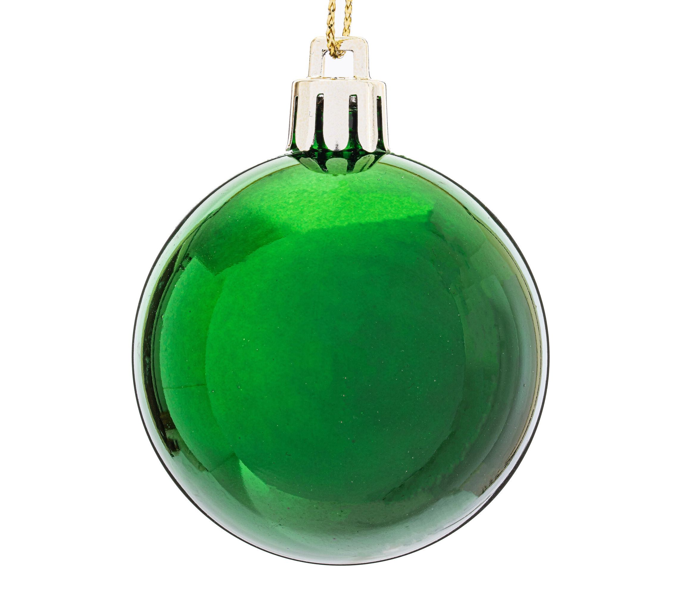 Vickerman 1.5"-2" Green Shiny and Matte Ball Ornament, 50 per Box