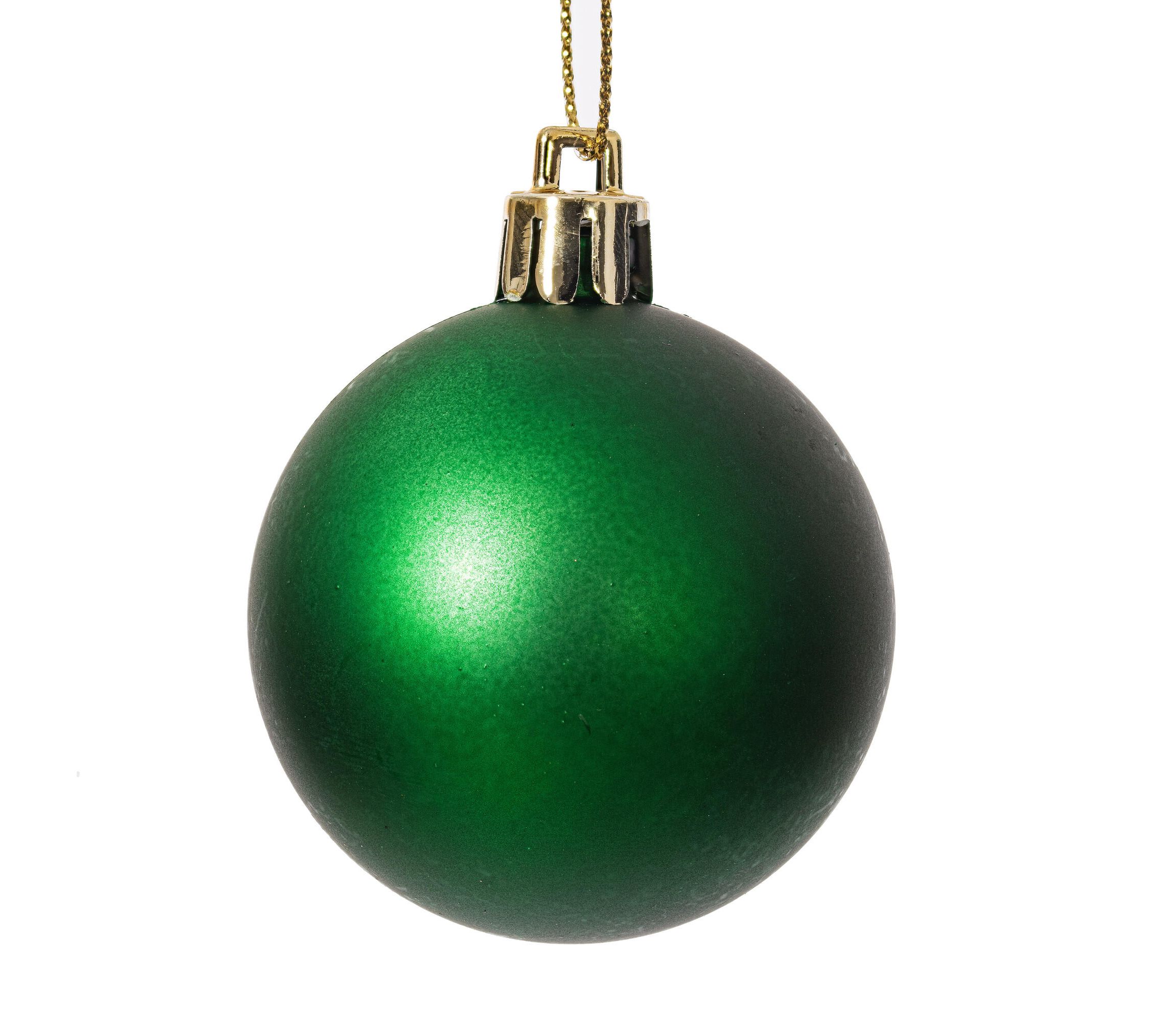 Vickerman 1.5"-2" Green Shiny and Matte Ball Ornament, 50 per Box
