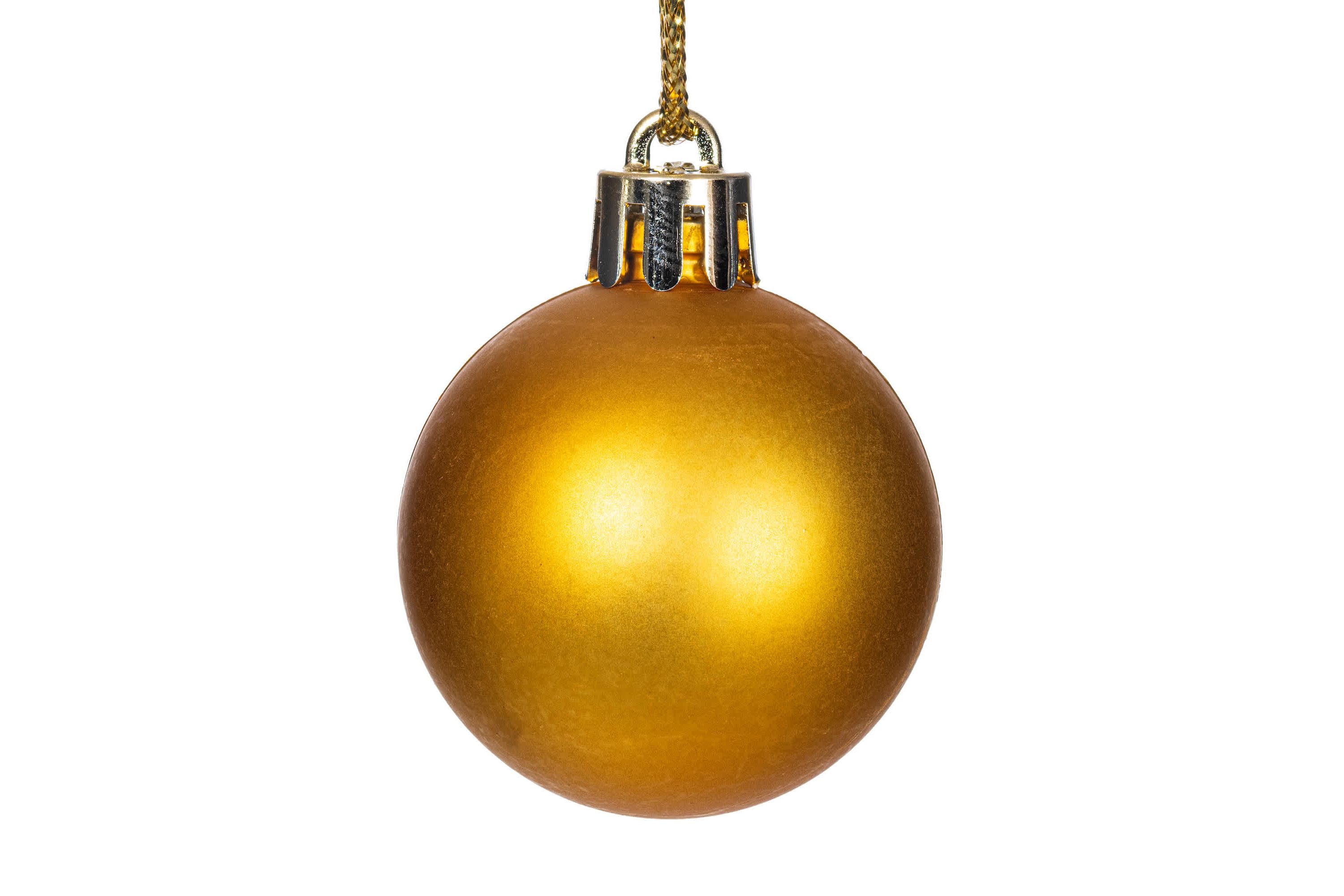 Vickerman 1.5"-2" Gold Shiny and Matte Finish Ball Ornament, 50 per Box