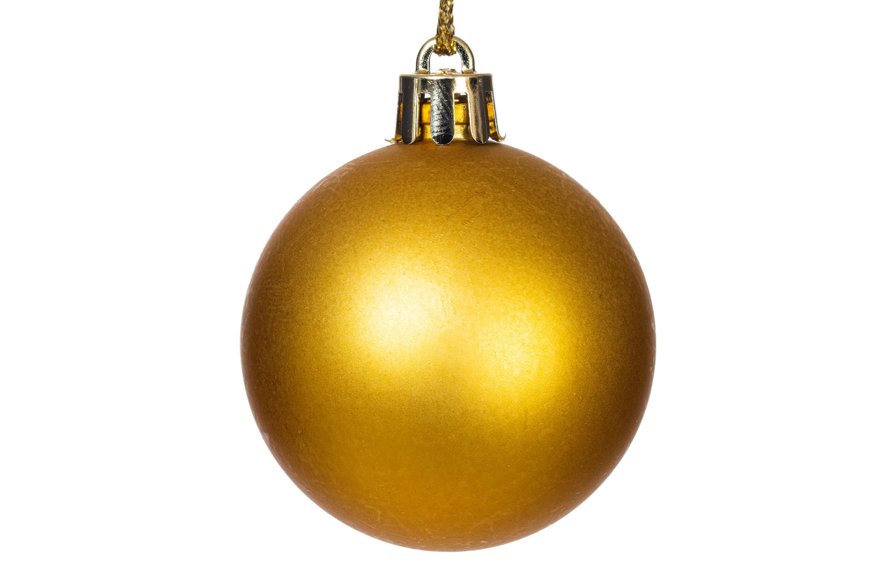 Vickerman 1.5"-2" Gold Shiny and Matte Finish Ball Ornament, 50 per Box