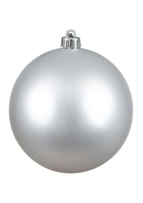 Vickerman Matte Ball Ornament, Silver