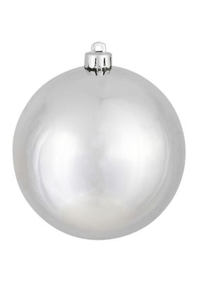Vickerman Shiny Ball Ornament, Silver