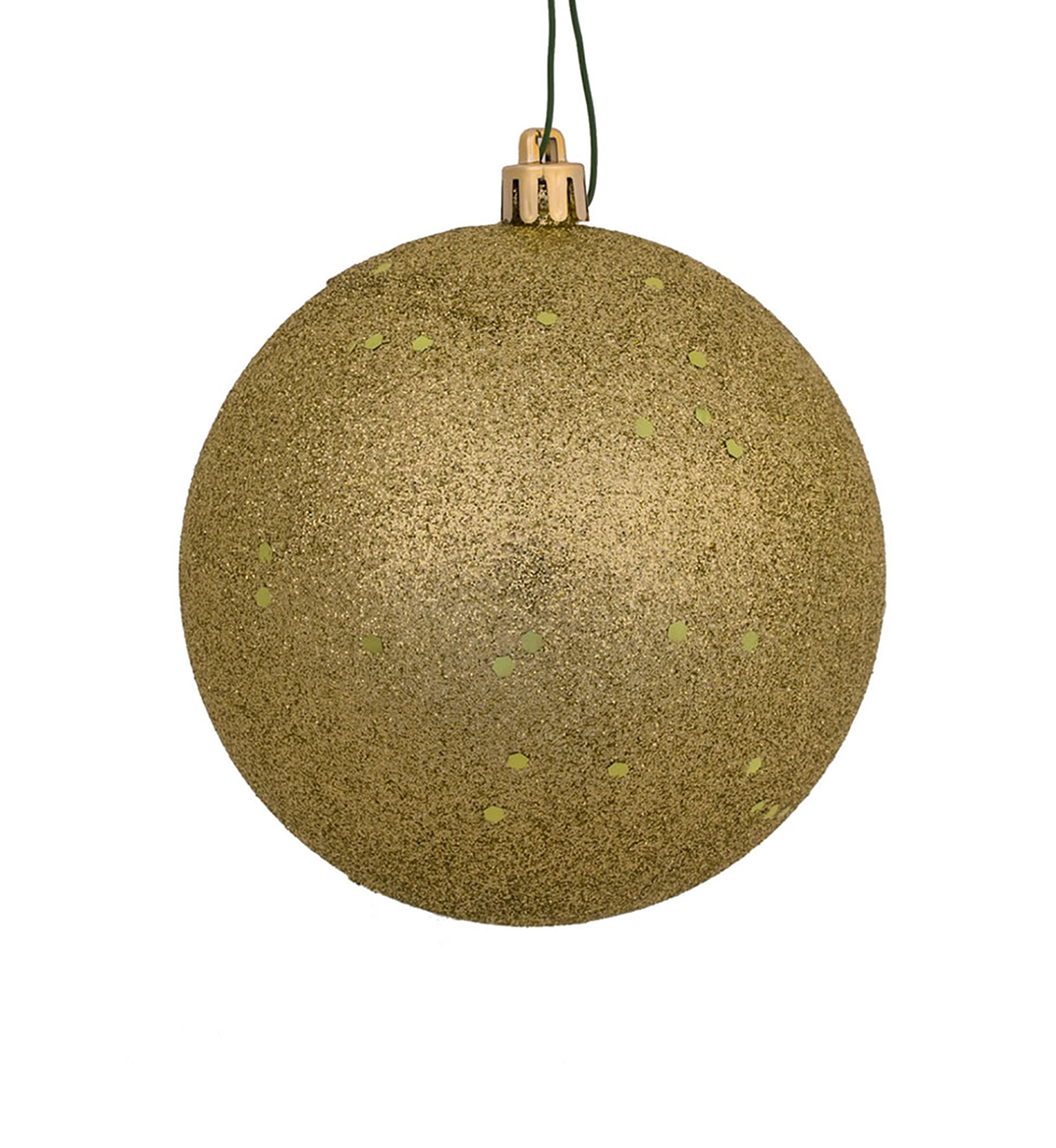 Set of 6 Sequin Ball Ornaments 