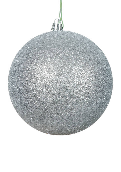 5 Inch Glitter Ball Ornaments - Set of 6 