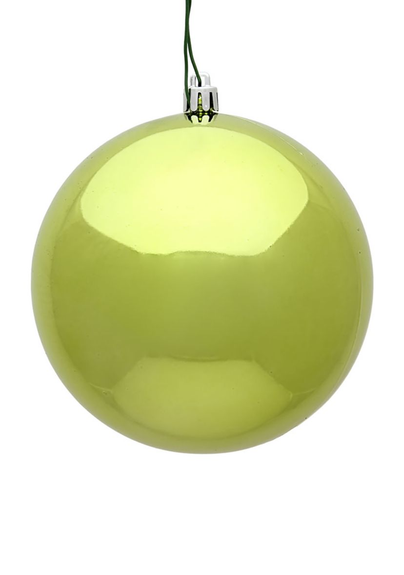 Shiny Lime Green Ball Ornaments