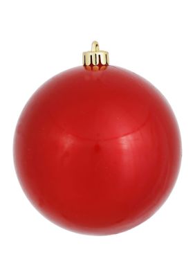 Vickerman Candy Ball Ornament, Red