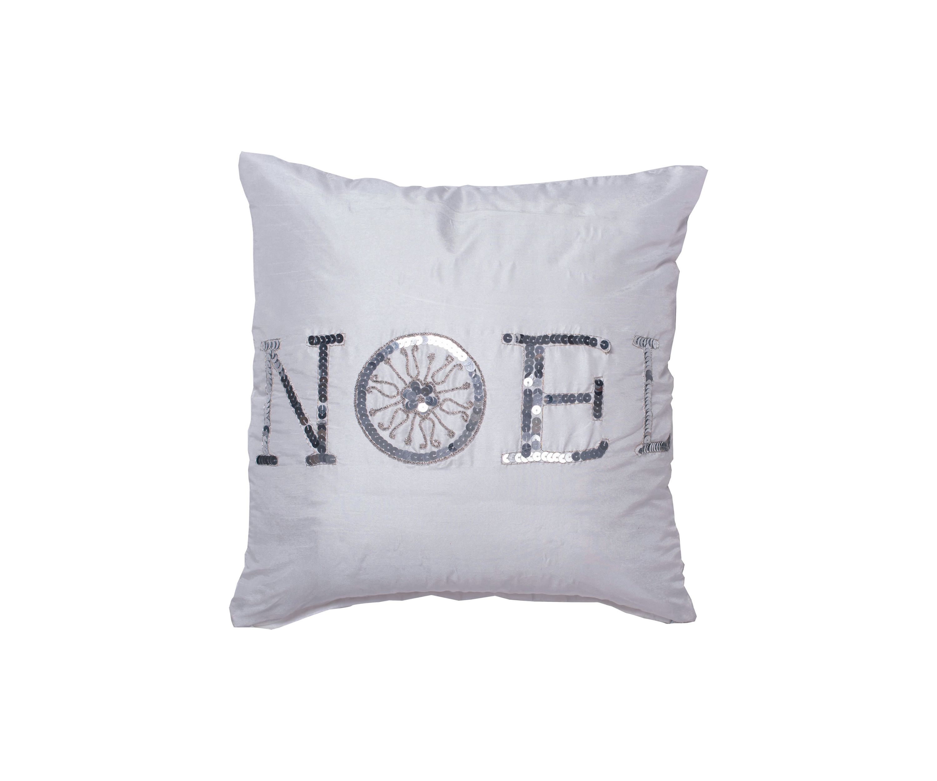 Decorative 18 in x 18 in Sequin Noel Pillow