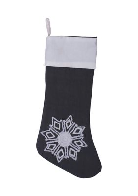 Vickerman Snowflake Stocking