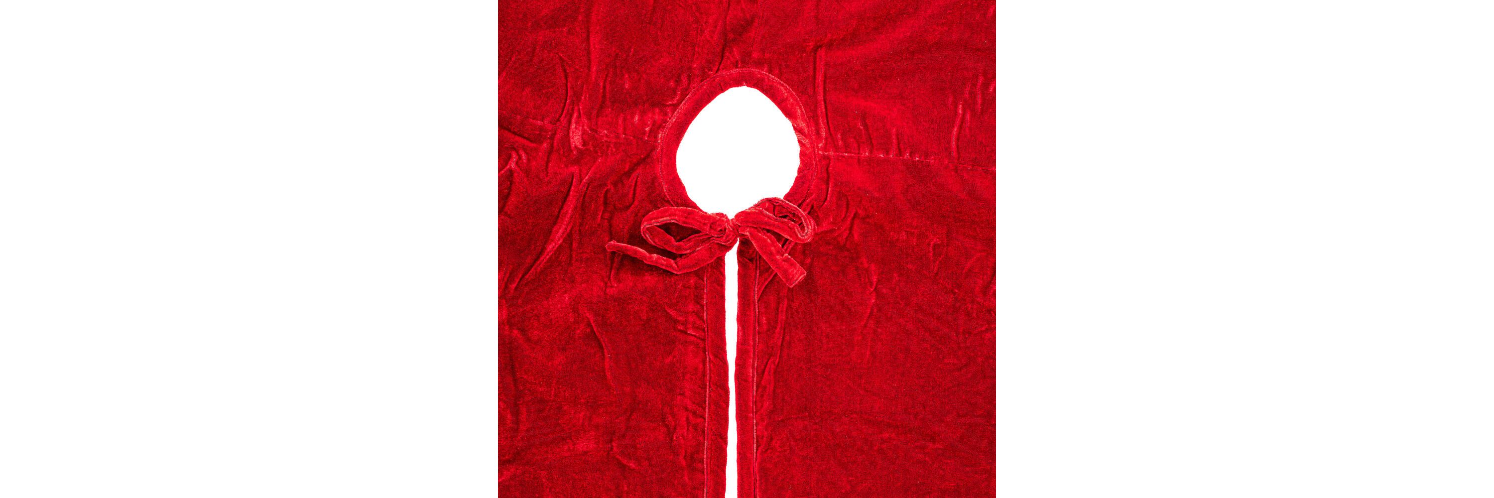 Vickerman 60" Plush Red Velvet Christmas Tree Skirt