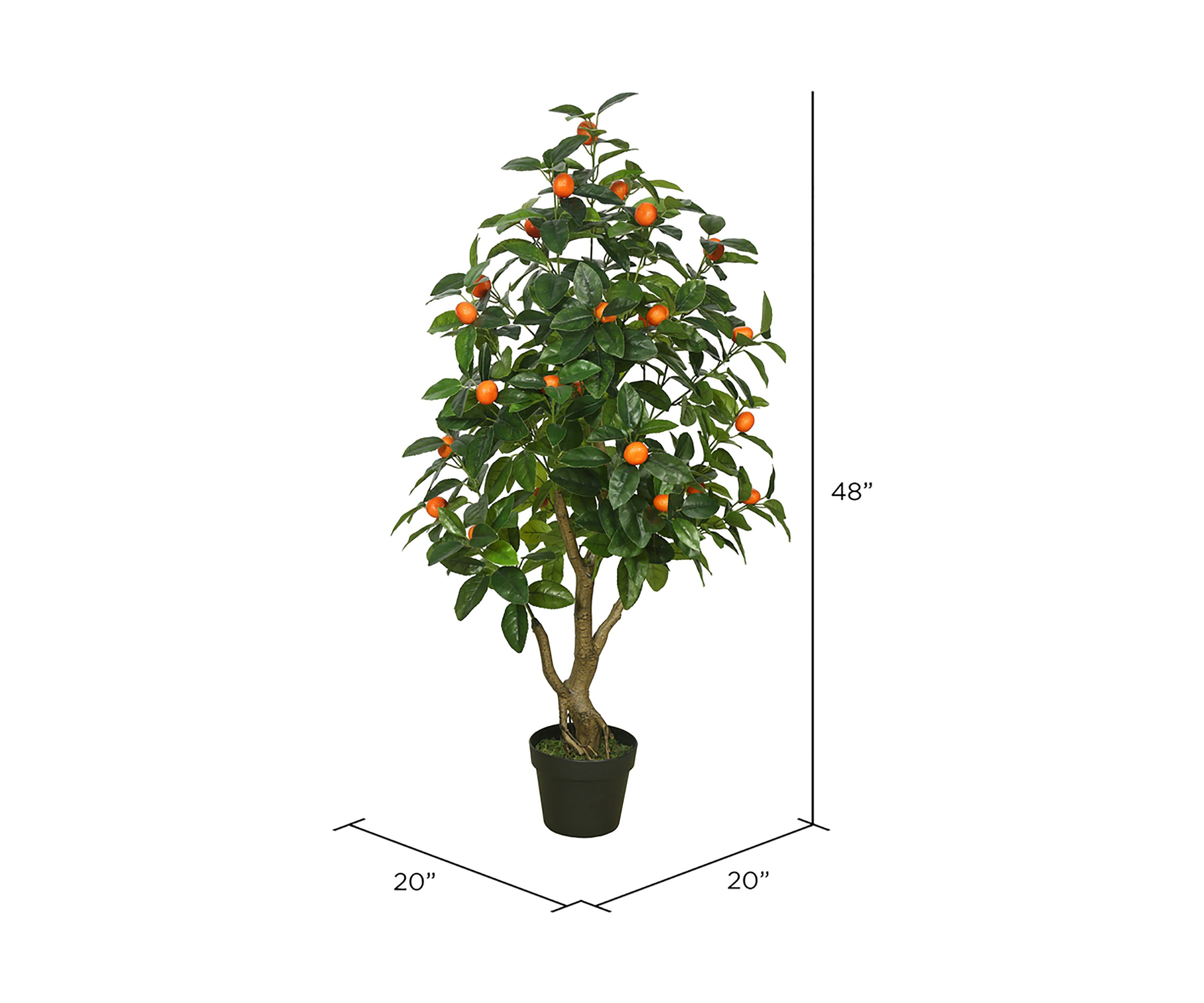Artificial Real Touch Orange Tree.