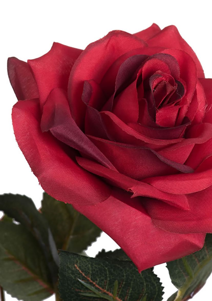 Vickerman 45" Artificial Red Rose Plant in Pot.