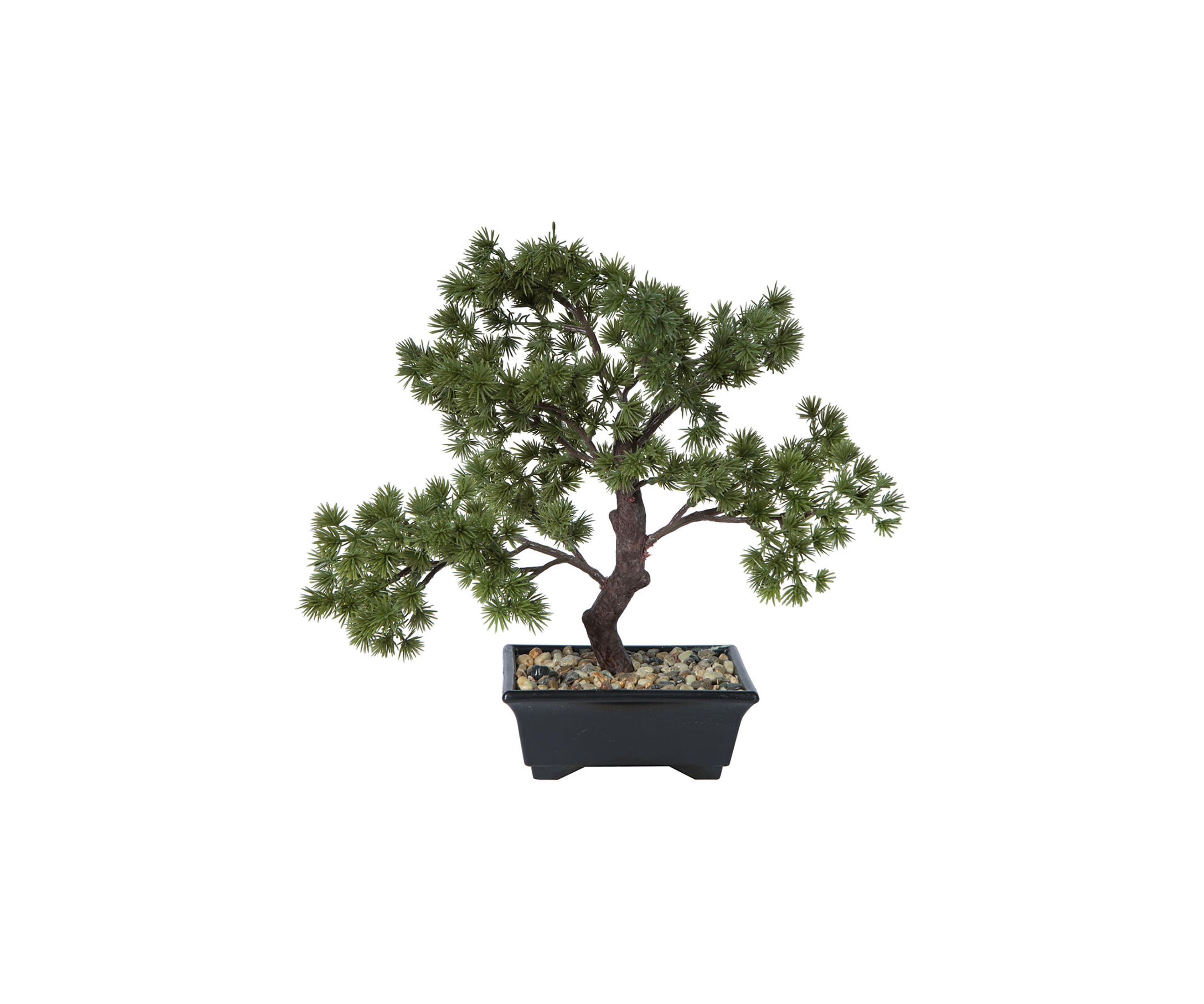 Vickerman 12" Artificial Potted Pine Bonsai Tree.