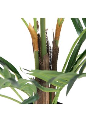 Vickerman 59" Artificial Potted Fern Palm Real Touch Leaves.
