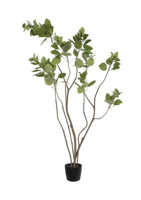 Vickerman 4' Artificial Green Potted Cotinus Coggygria Tree.