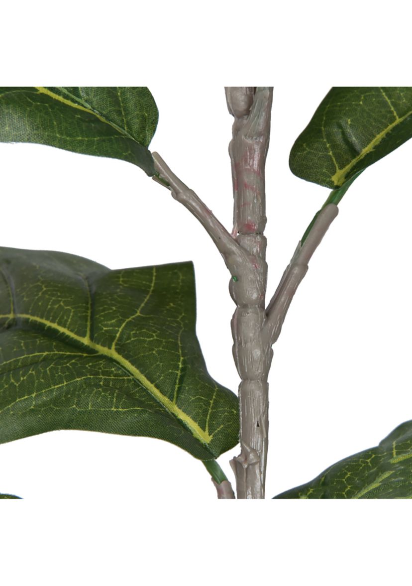 Vickerman 5 Artificial Green Potted Fiddle Tree.