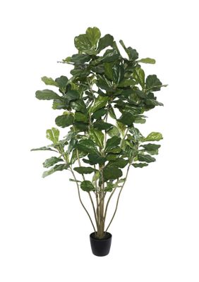 Vickerman 6' Artificial Green Potted Fiddle Tree