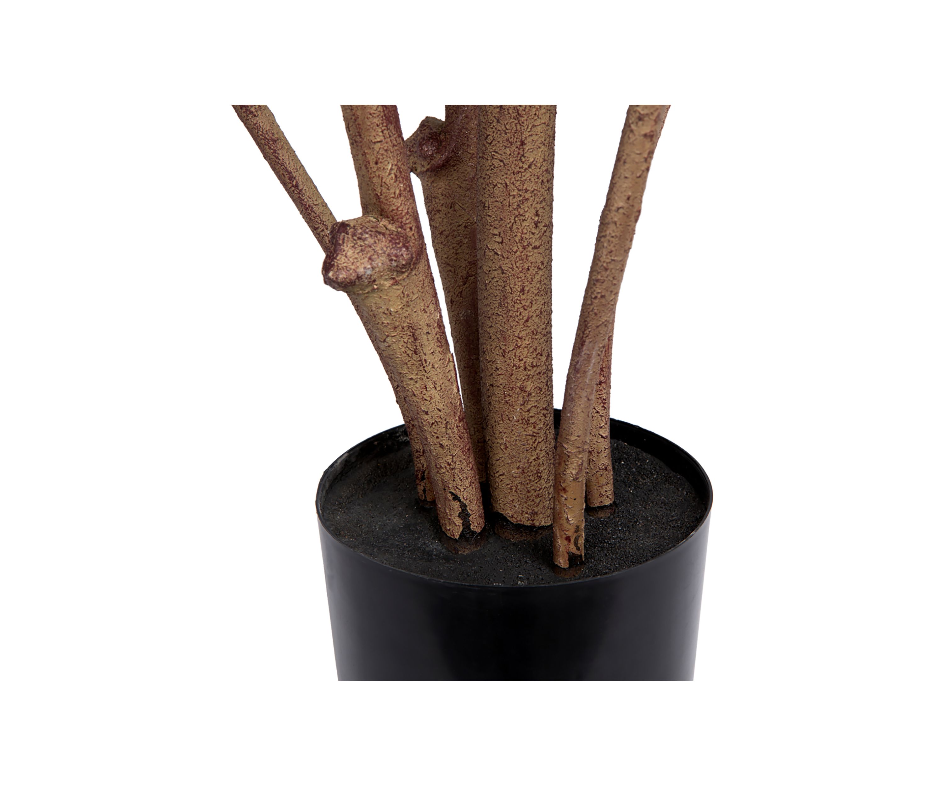 Vickerman 7 Potted Artificial Green Rubber Tree.