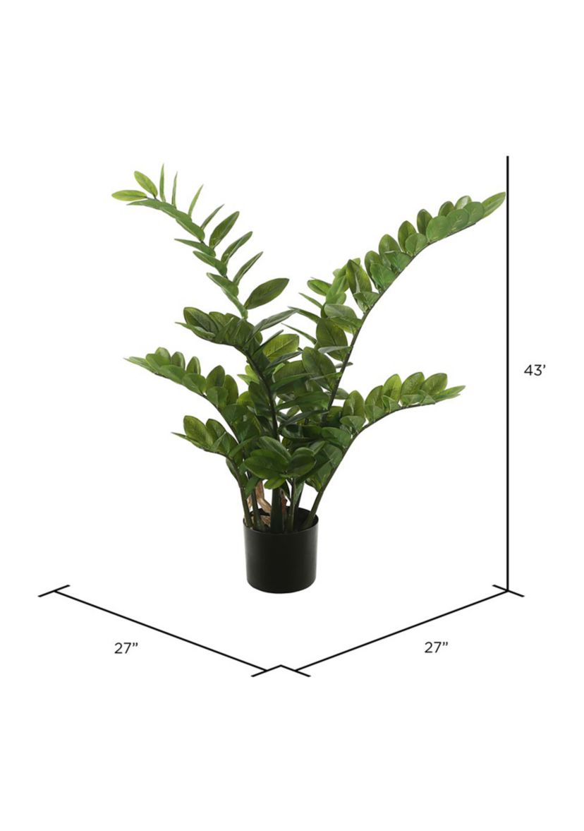 Potted Zamifolia Artificial Bush.