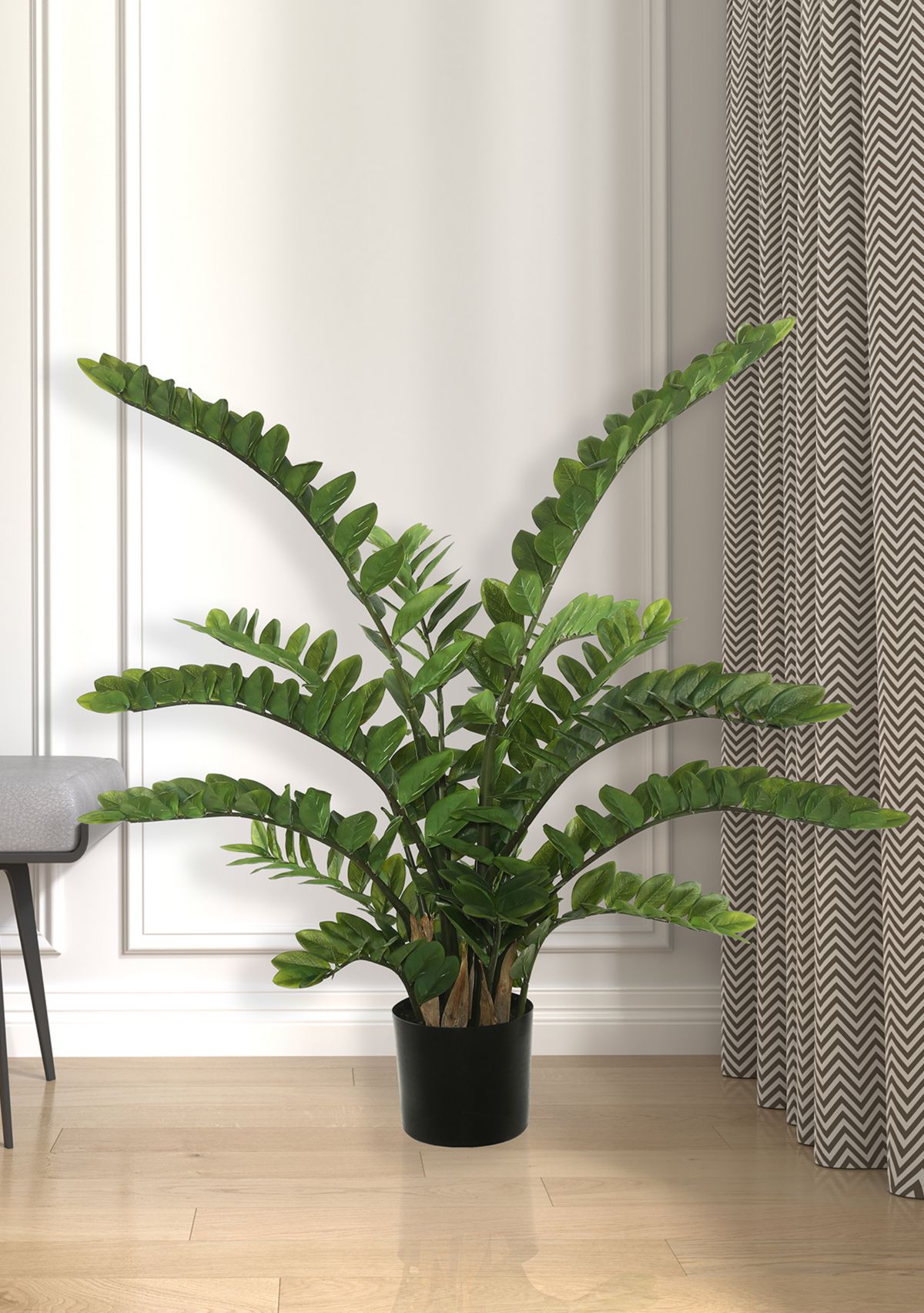 Potted Green Zamifolia Bush