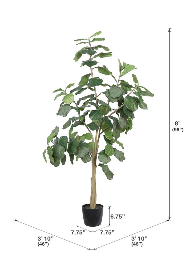 Vickerman 8 Artificial Potted Fiddle Tree.
