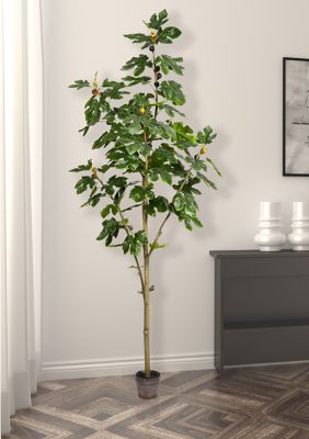 Vickerman Potted Fig Tree, Green