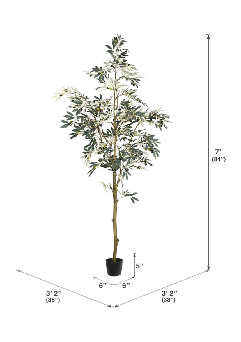 Vickerman 7 Artificial Potted Olive Tree.
