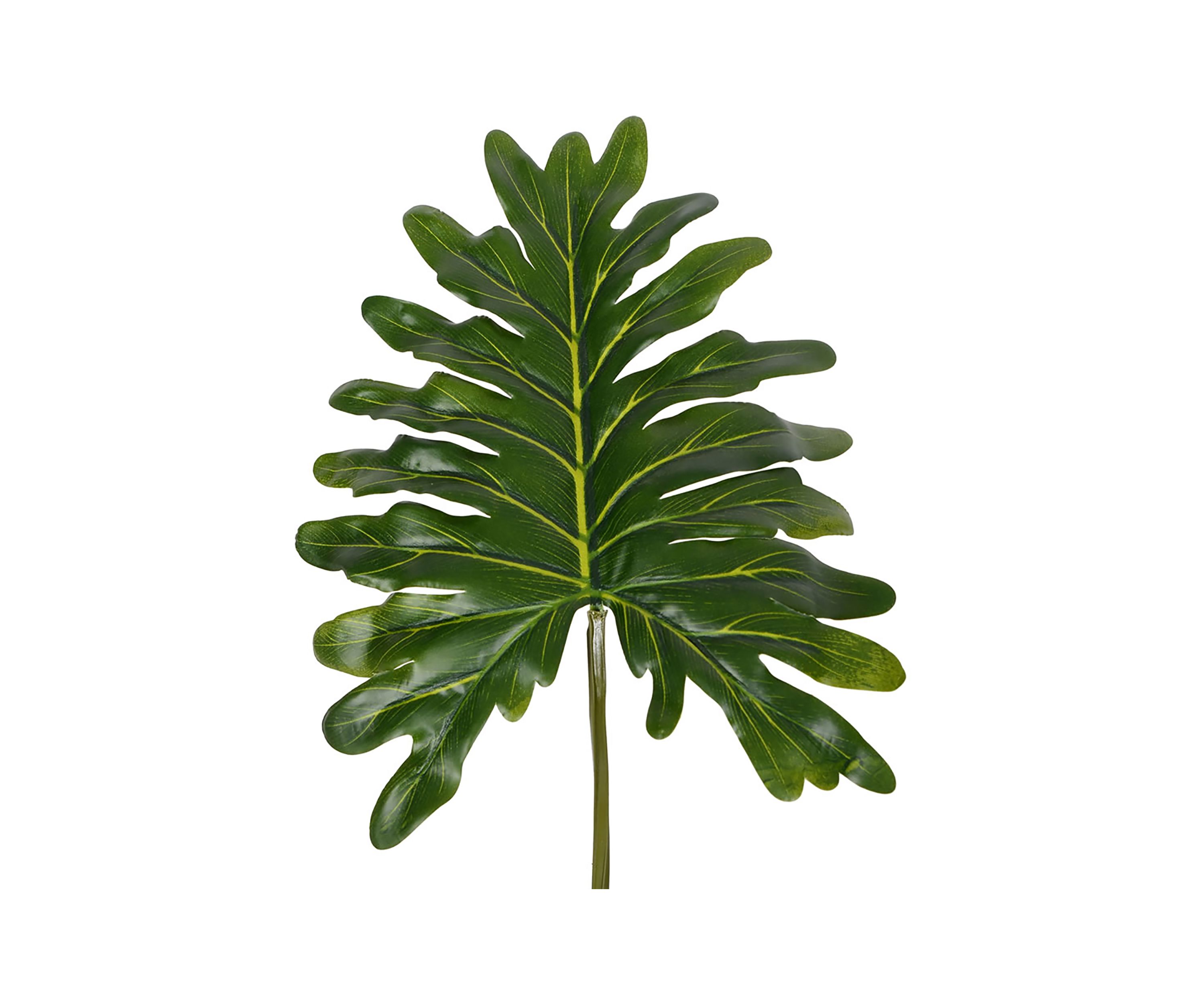 Vickerman 25" Artificial Potted Grand Philodendron Bush.