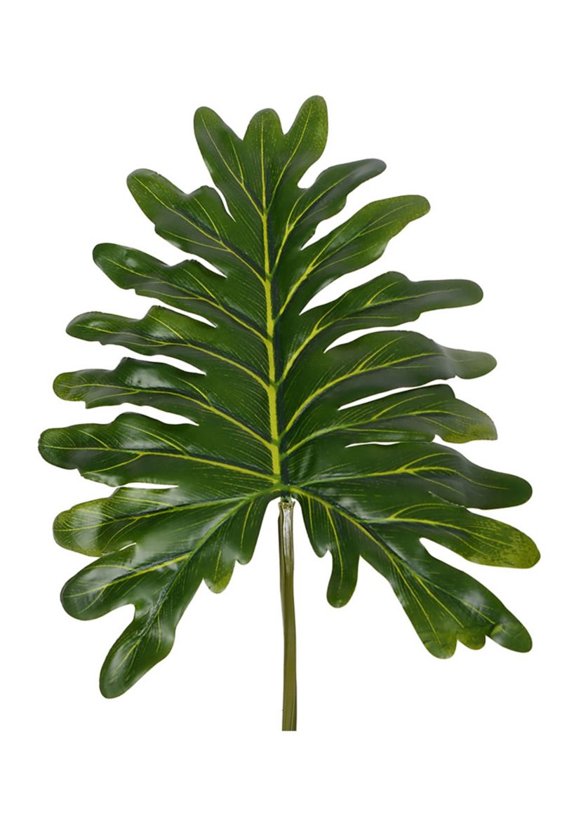Vickerman 25" Artificial Potted Grand Philodendron Bush.