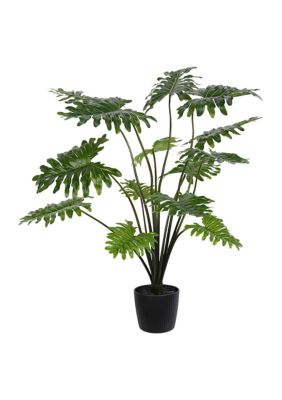 Vickerman 38" Artificial Potted Grand Philodendron Bush.