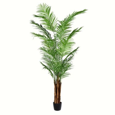 Vickerman 8' Artificial Potted Giant Areca Palm Tree