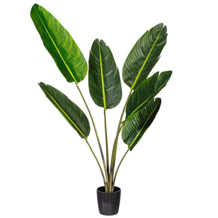 Vickerman 4 Artificial Potted Travellers Palm Tree.