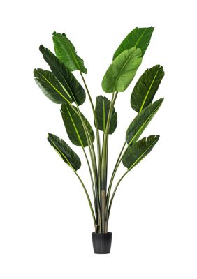 Vickerman 6' Artificial Potted Travellers Palm Tree