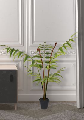 Vickerman Potted Leather Fern, Green