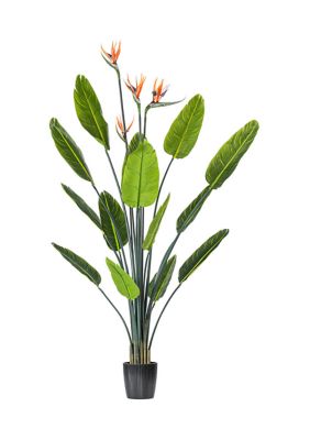 Vickerman 5' Artificial Potted Bird of Paradise Palm Tree