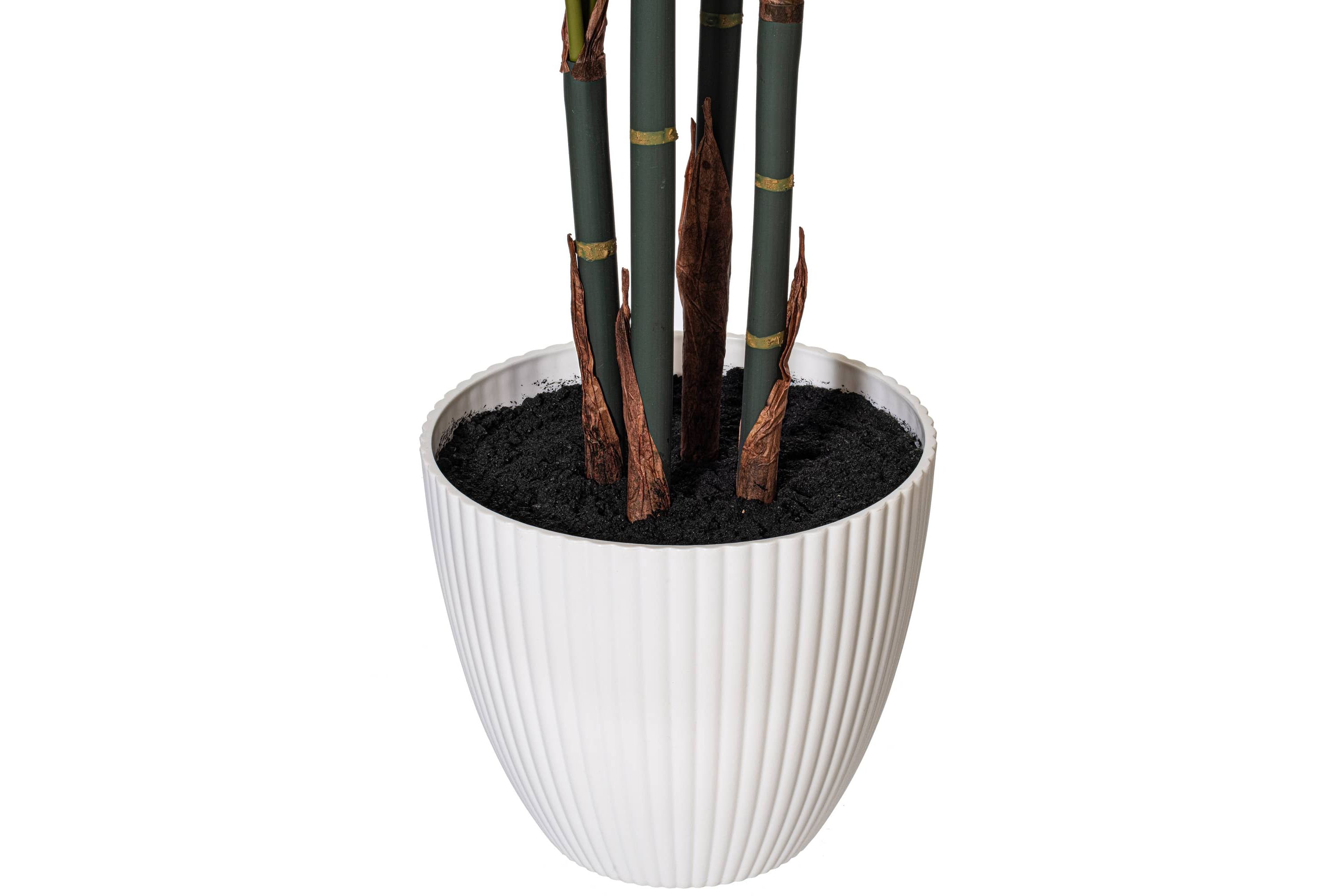 Vickerman 37" Green Monstera Plant x8 in White Pot.