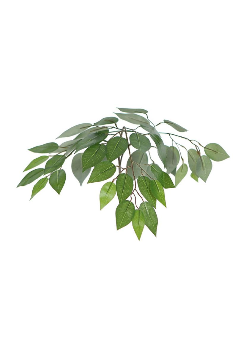 Artificial Ficus Bush, Rattan Basket.