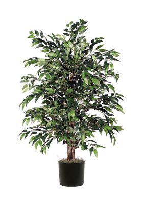 Vickerman Artificial Smilax Bush, Plastic Pot, Green