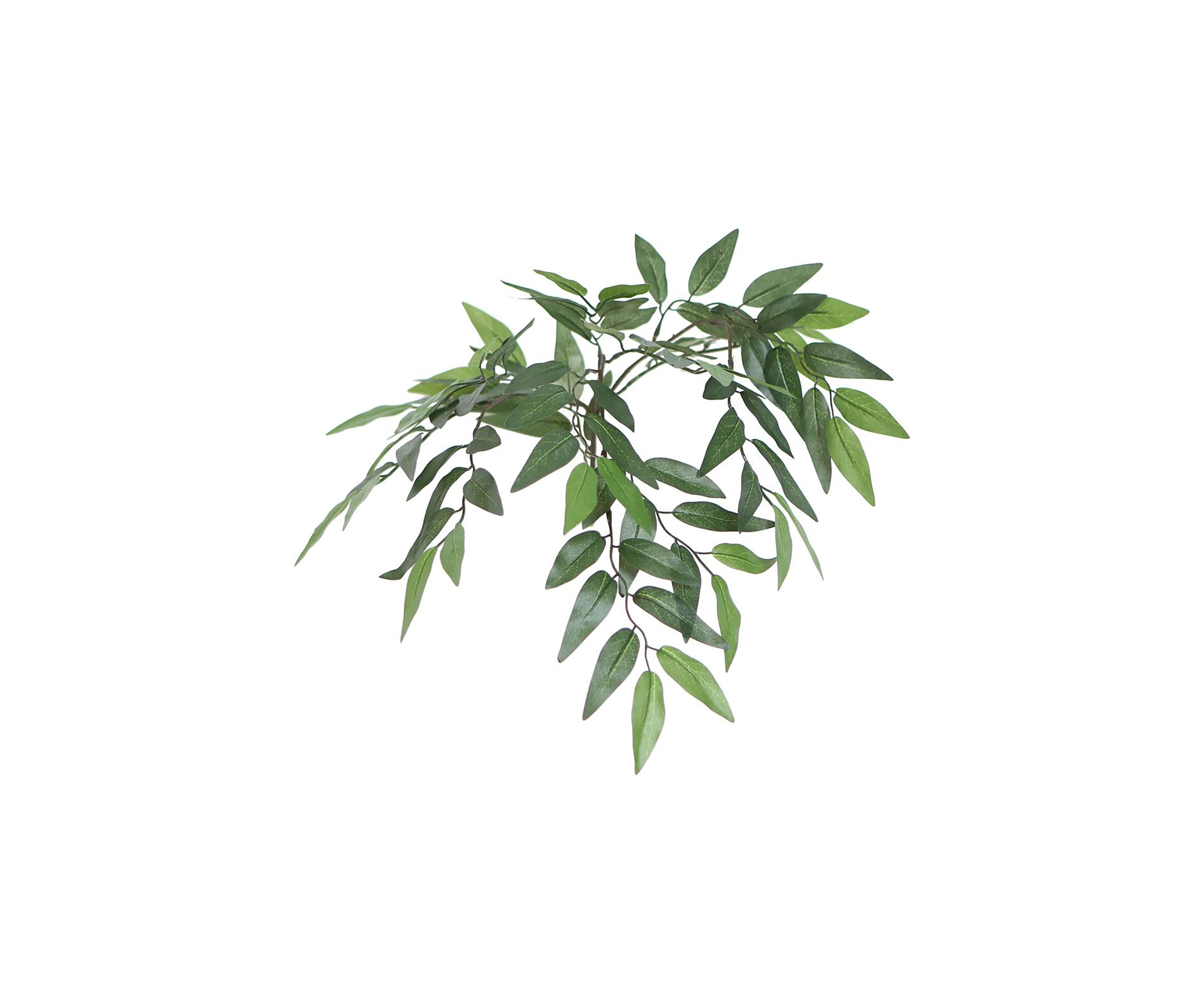 Artificial Smilax Bush, Plastic Pot.