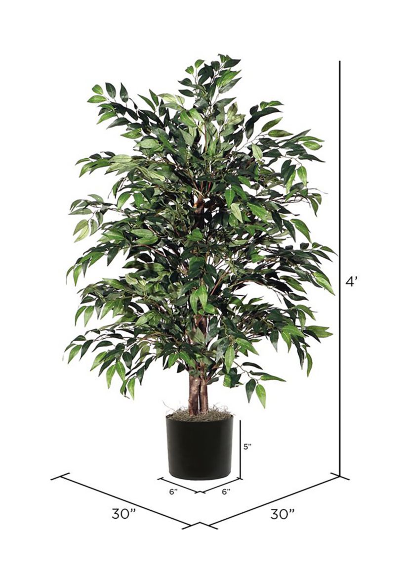 Artificial Smilax Bush, Plastic Pot.