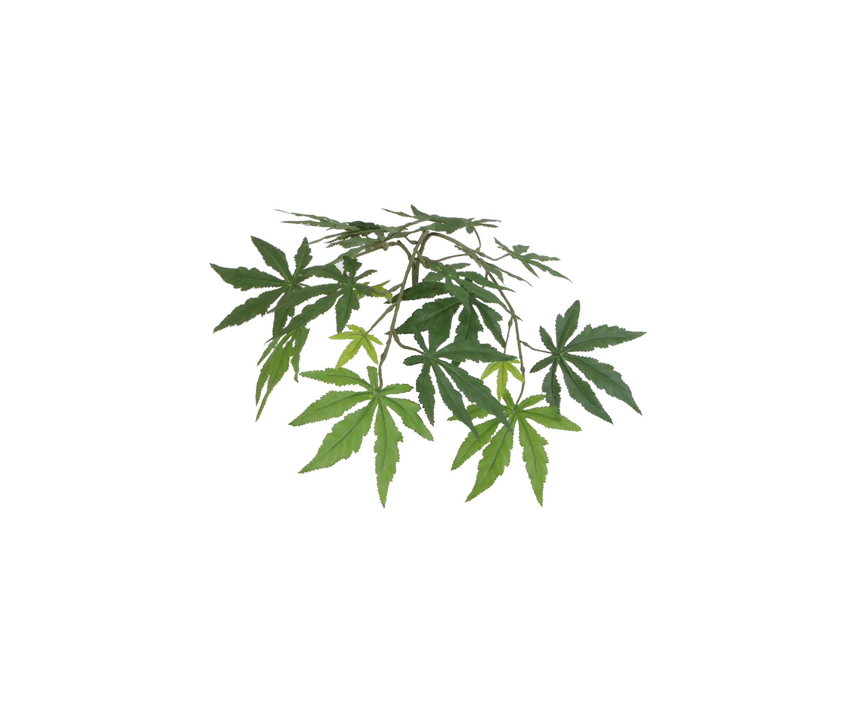 Artificial Japanese Maple Bush, Square Willow Basket.