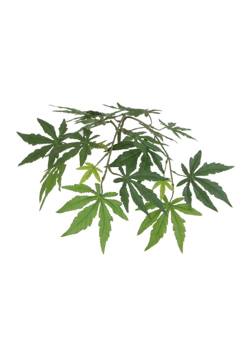 Artificial Japanese Maple Bush, Square Willow Basket.