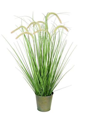 Artificial Potted Grass and Cattails.