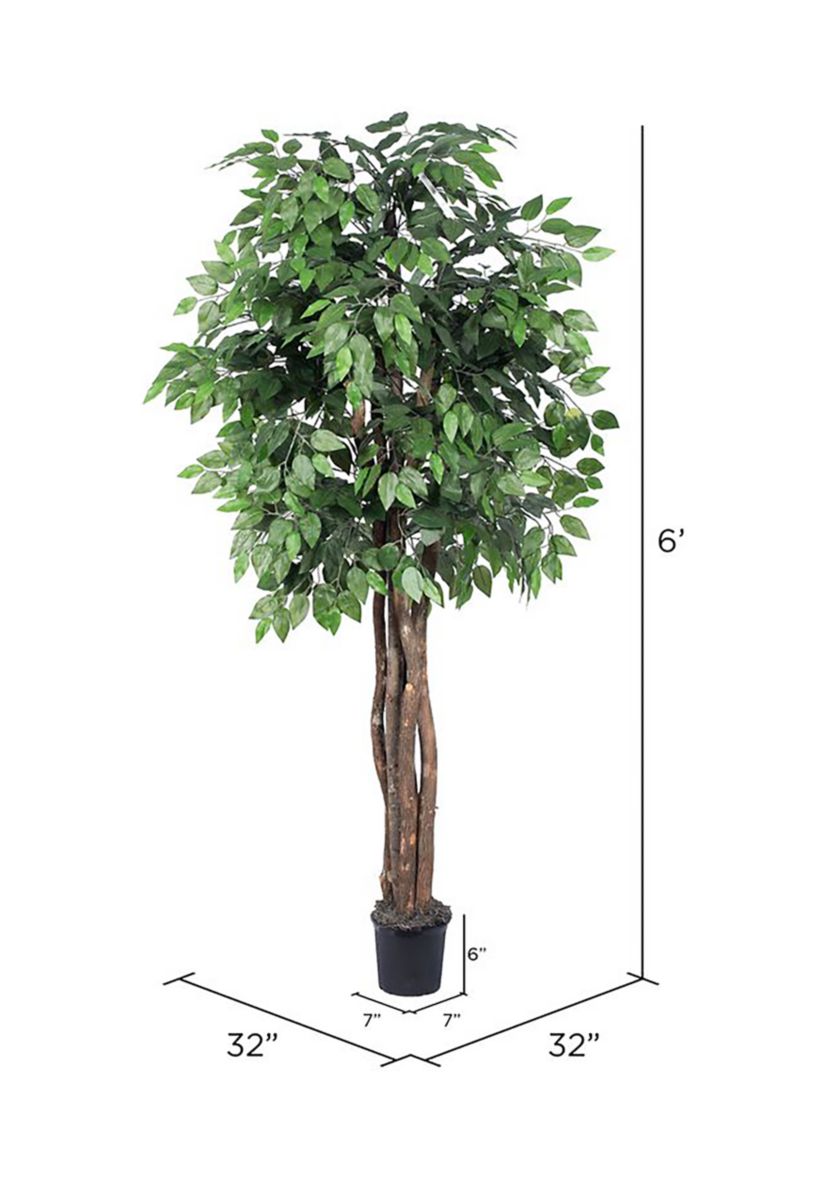 Artificial Ficus Executive, Plastic Pot