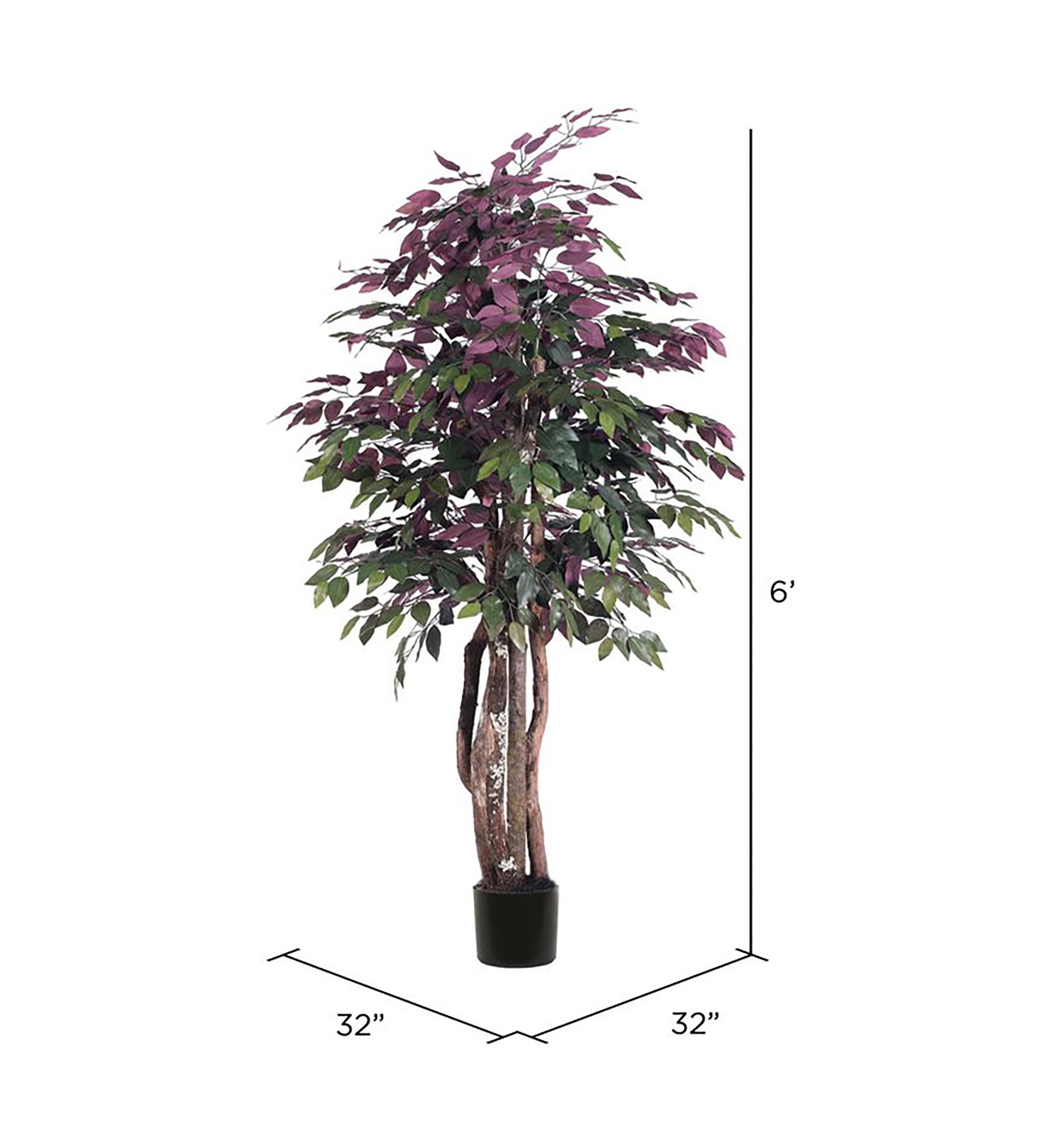 Artificial Capensia Executive, Plastic Pot